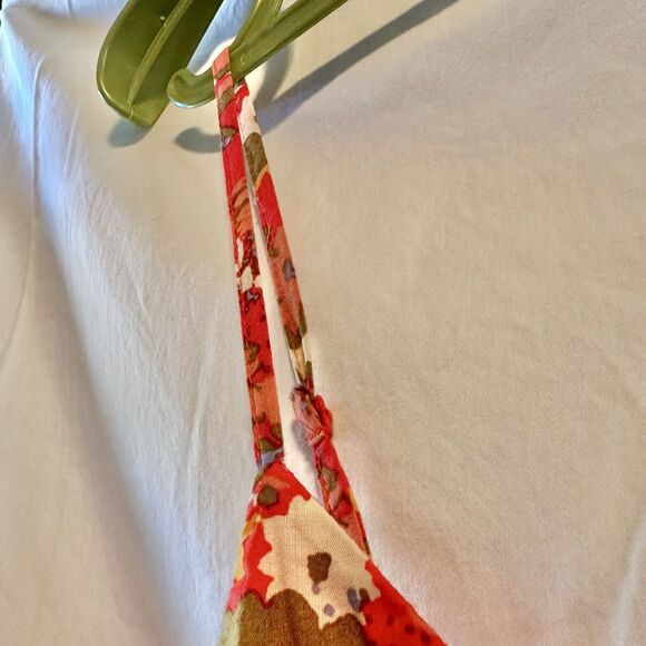 Loft Strappy Short Floral Sun Dress Medium - Picture 7 of 8